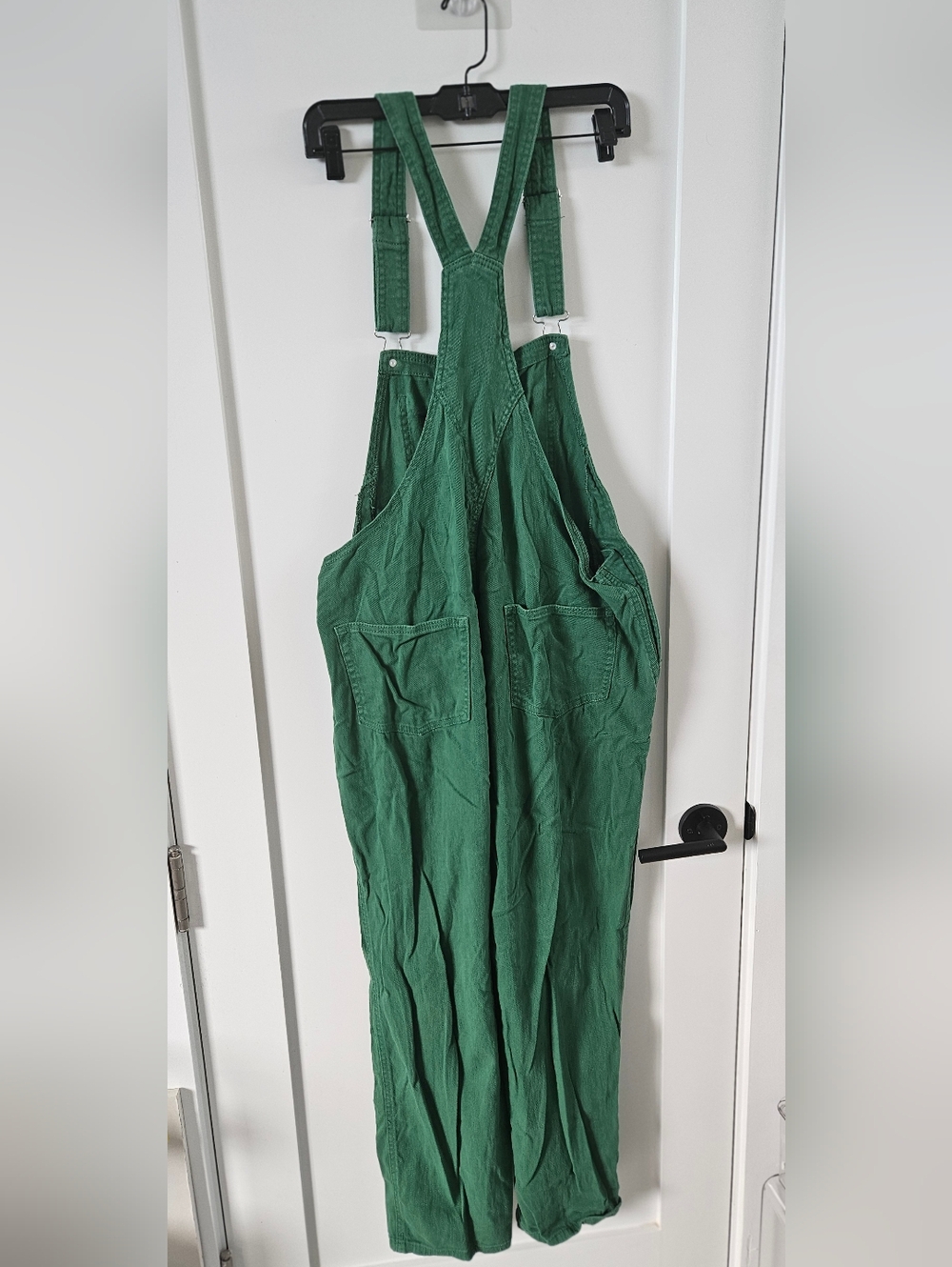 GRAPENT Green Denim Stretch Overalls with Front Pocket. SIZE LARGE - Picture 11 of 13
